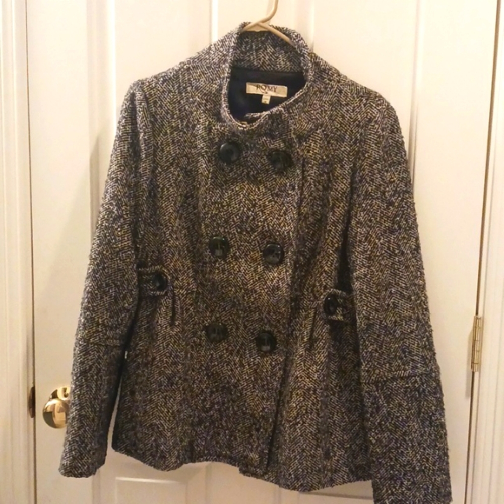 Romy black and white Tweed jacket, Blazer